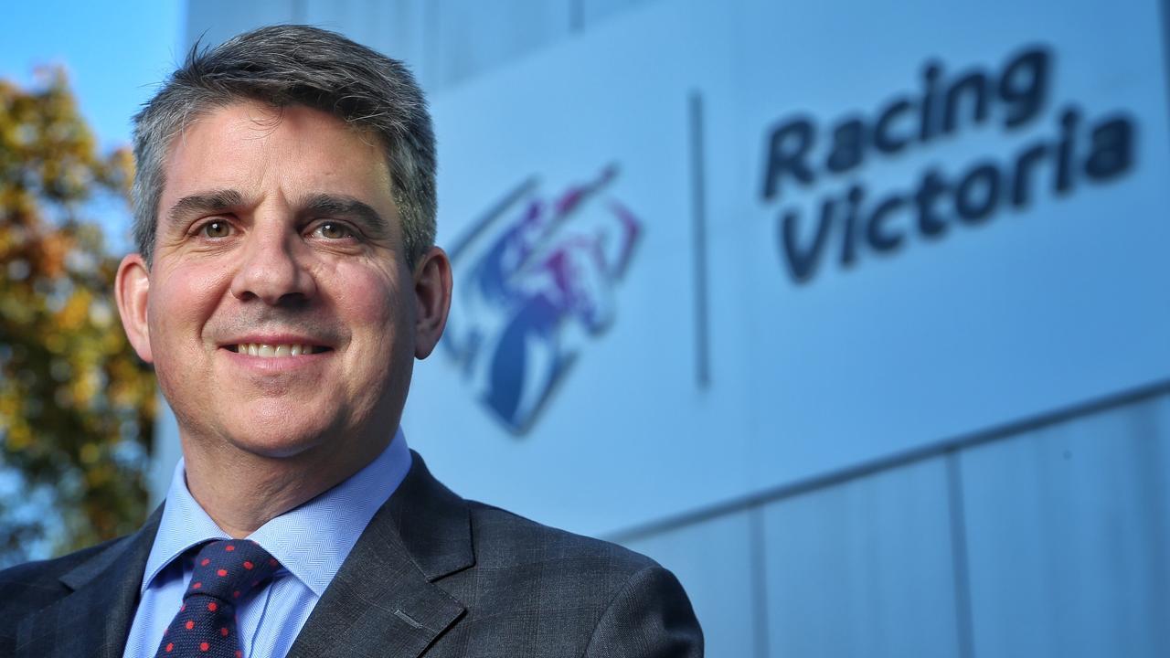 Racing Victoria chief executive Giles Thompson had plenty to smile about after the release of Racing Victoria’s results for the first half of the 2020/21 season. Picture: Hamish Blair