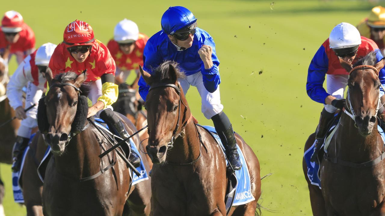 Anamoe scored a well-deserved Group 1 in the Sires’ Produce Stakes at Randwick. Picture: Getty Images