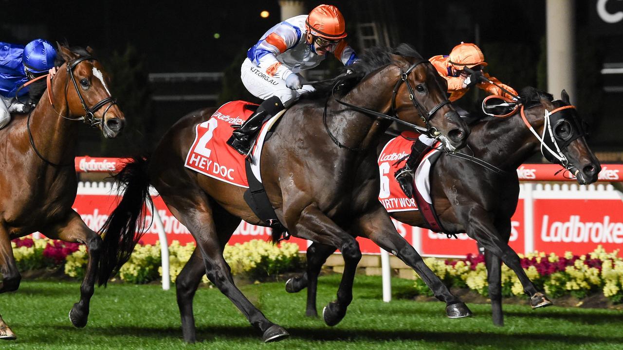 Hey Doc will be examined by vets on Monday after his failure in the Group 1 William Reid Stakes at The Valley. Photo : Brett Holburt/Racing Photos via Getty Images.