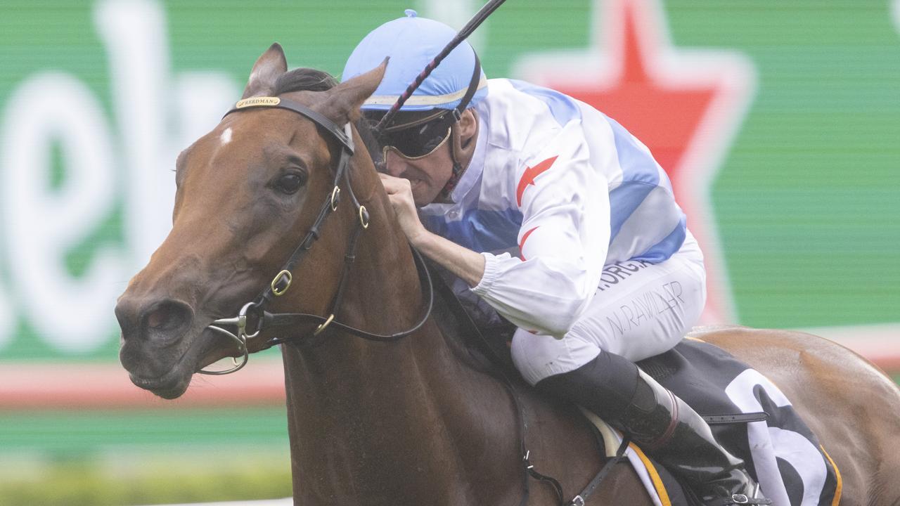 Forbidden Love scored an impressive win in the Surround Stakes. Picture: Getty Images