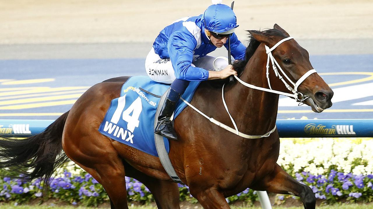 Hugh Bowman and Winx hit the afterburners in her first Cox Plate triumph.