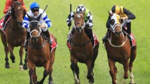 Star Of The Seas (right) was narrowly beaten in the George Main Stakes. Photo by Mark Evans/Getty Images