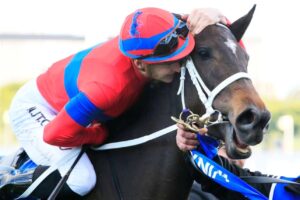 Verry Elleegant after winning the Group I Winx Stakes.