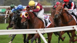 Mark Zahra got the best out of Fierce Impact in the Group 1 Makybe Diva Stakes at Flemington. Picture: Getty Images