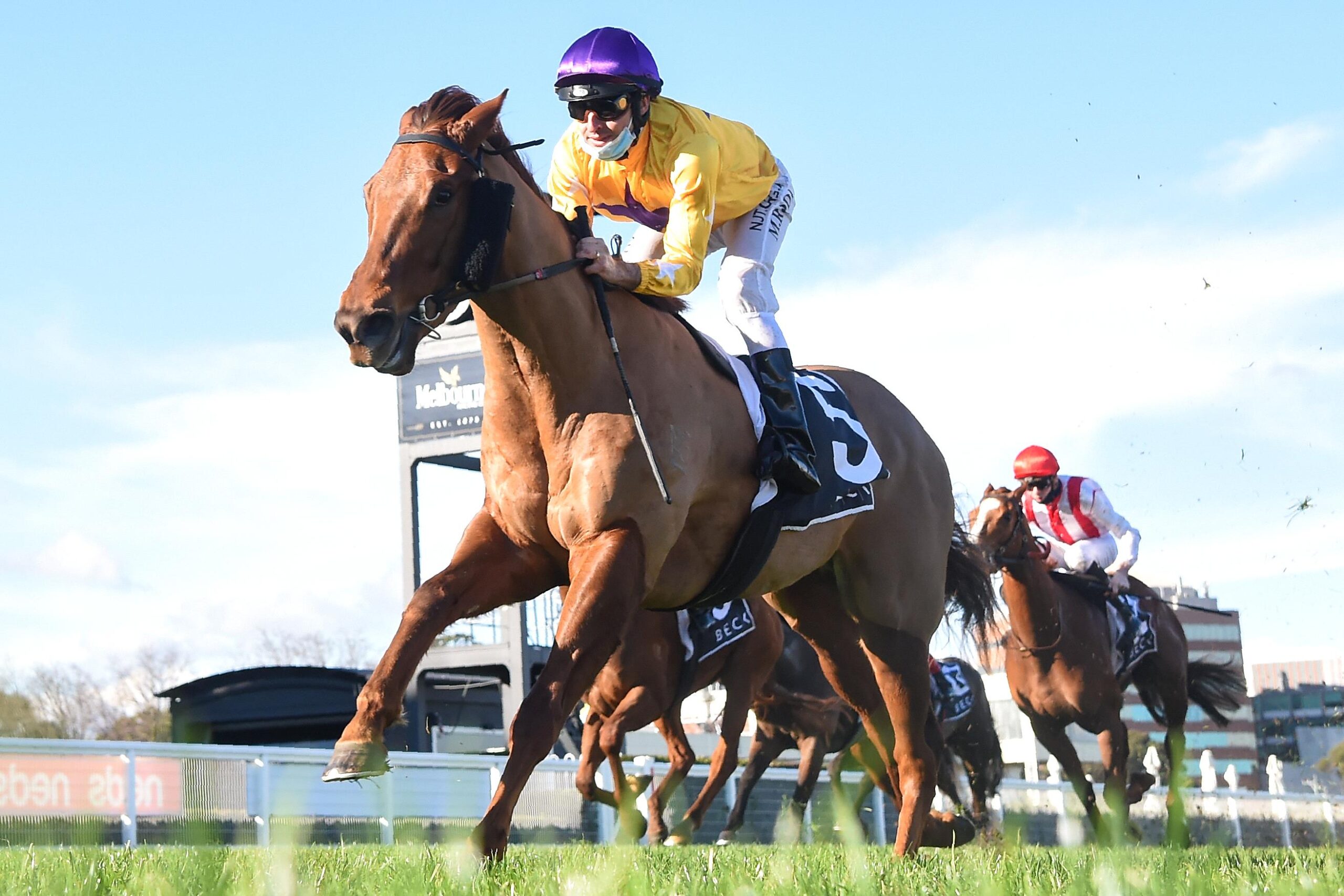 Bella Nipotina was simply too fast for her opposition in the Quezette Stakes at Caulfield.