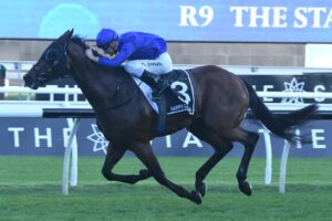 Happy Clapper wins the 2018 Doncaster under Blake Shinn.