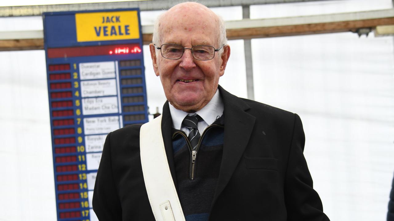 Bookmaker Jack Veale was back in the Warrnambool betting ring. Picture: Vince Caligiuri/Getty Images