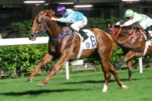 Yee Cheong Baby gave Zac Purton another treble at Happy Valley on Wednesday.