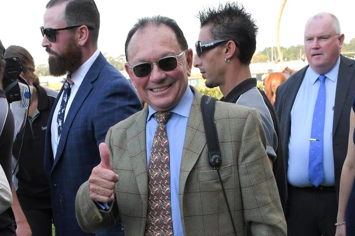 Gary Moore was all smiles at Rosehill on Saturday.