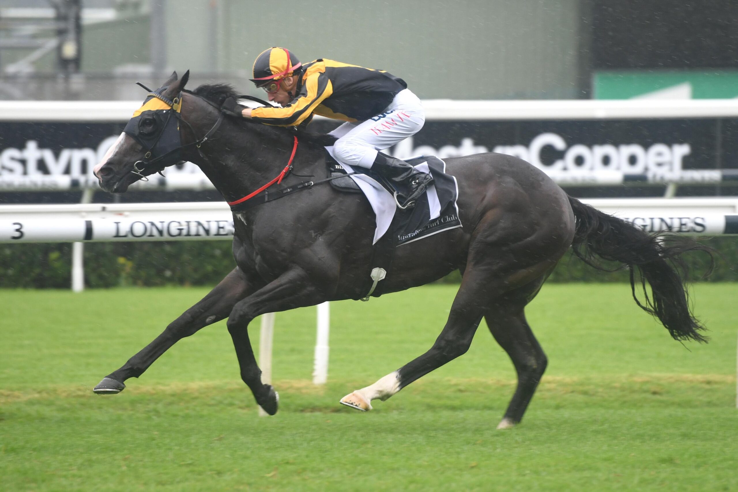 Blake Shinn guides Trapeze Artist to victory in the Canterbury Stakes.