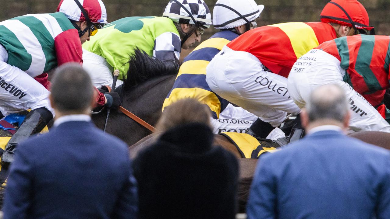 Jockeys will be forced to ride in two zones in NSW. Photo: Jenny Evans/Getty Images