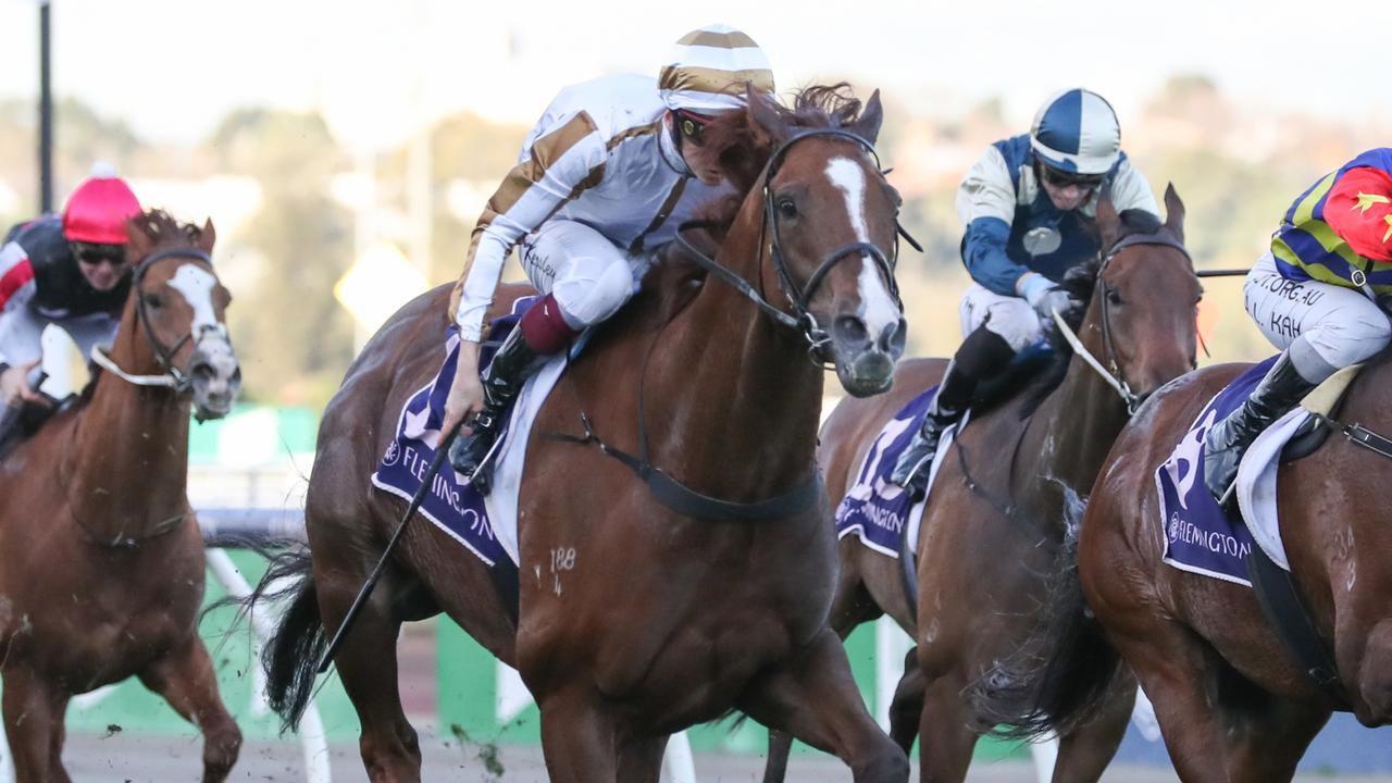 Dice Roll has tuned up for the Group 1 Sir Rupert Clarke Stakes with a trial at Cranbourne. Picture: Racing Photos via Getty Images