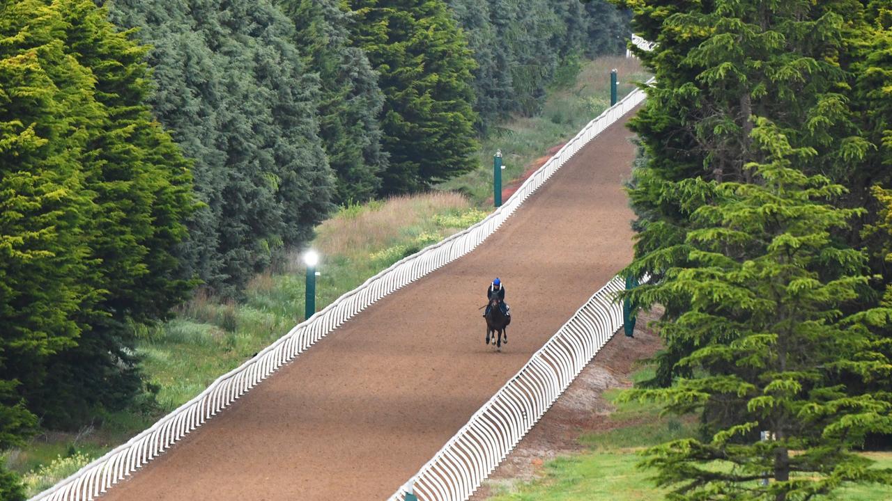 Ballarat’s trackwork facility was the scene of a stewards’ raid that nabbed six track riders for drug offences in recent weeks. Picture: Vince Caligiuri/Getty Images