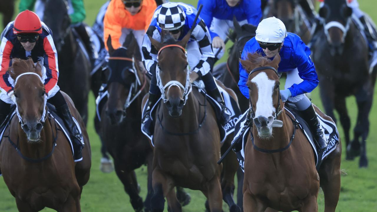 Dalasan (left) goes down narrowly in the Star Doncaster. Photo: Mark Evans/Getty Images