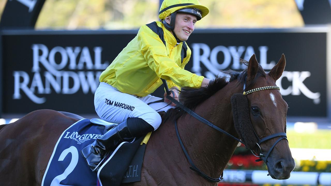 Tom Marquand believes Addeybb should be given the benefit of the doubt after his defeat in the Ranvet Stakes. Photo: Dan Himbrechts/AAP Image