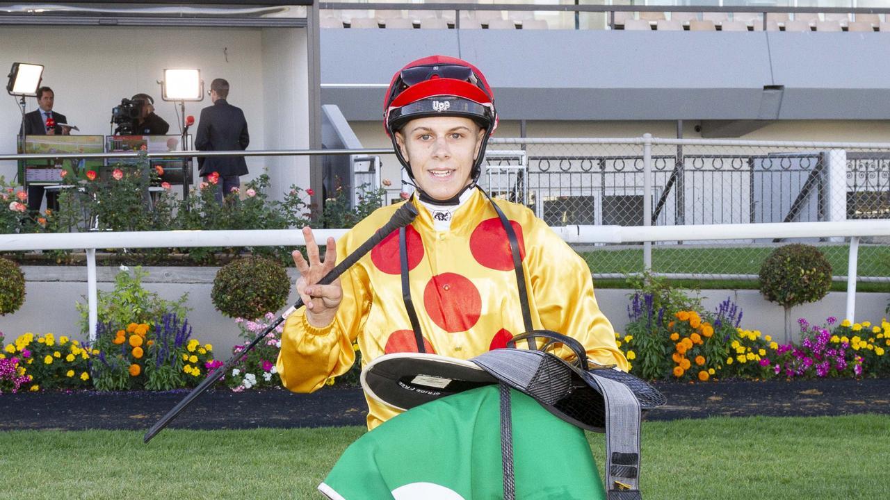 Jacob Opperman finished with a Morphettville treble on Saturday before hitting the road. Photo: Atkins Photography