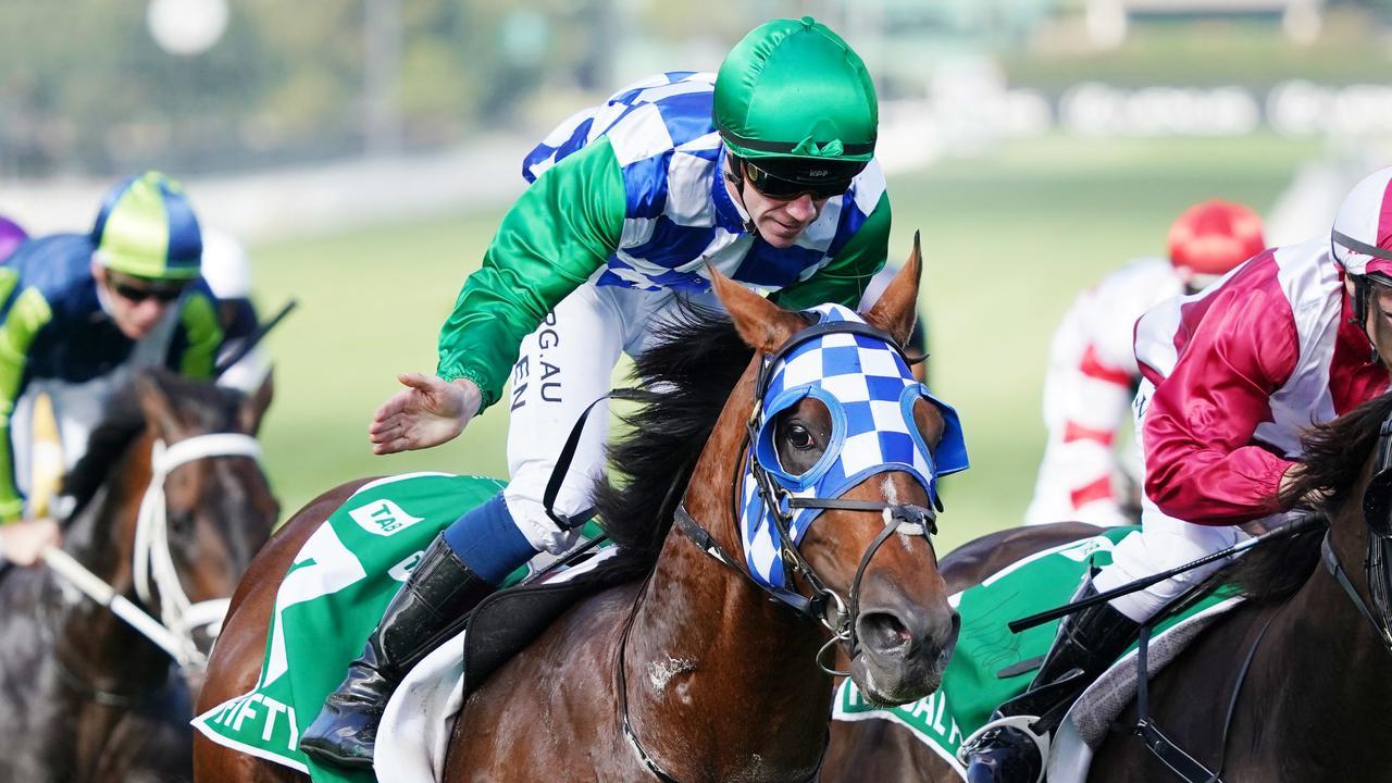 Jockey John Allen and Fifty Stars will be chasing back-to-back wins in the Australian Cup on Saturday. Picture: AAP