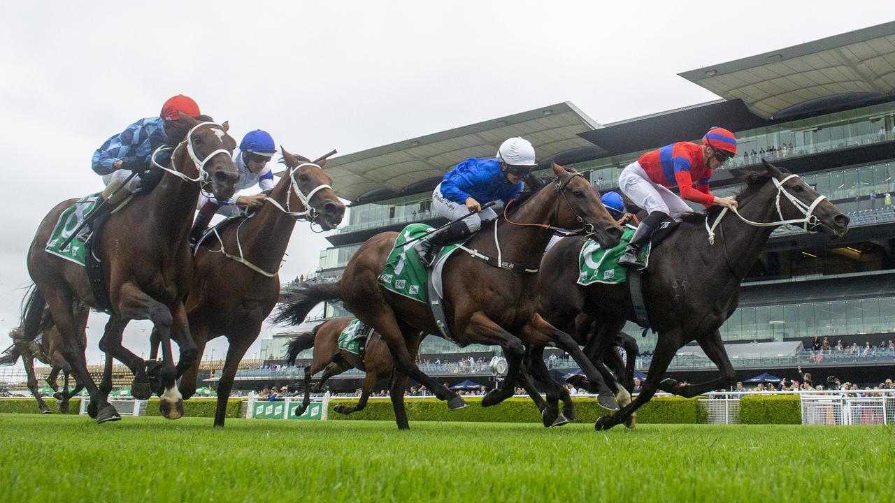 Verry Elleegant dug deep to win the Chipping Norton Stakes. Picture: Getty Images