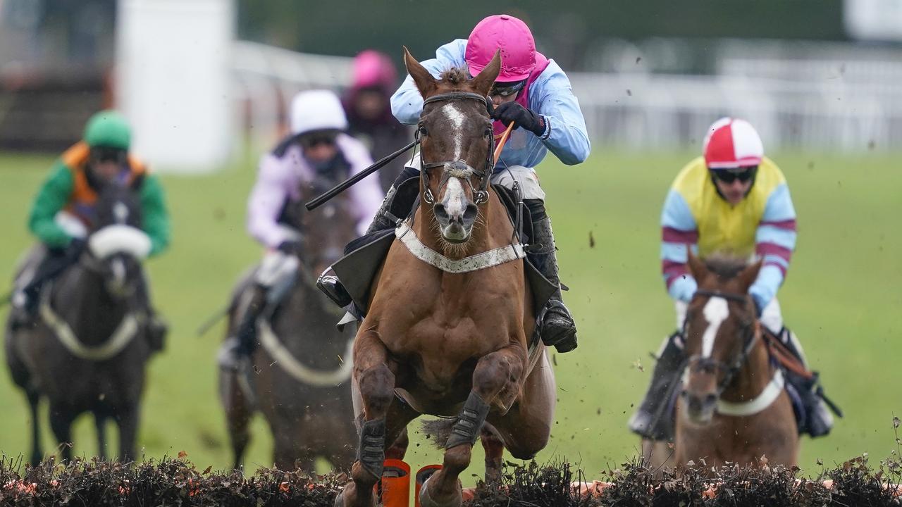 James Davies riding Mr Jack clear the last to win at Plumpton on Sunday