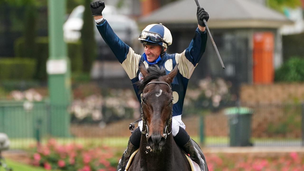 Make that four as Glen Boss wins another Cox Plate. Picture: Getty Images