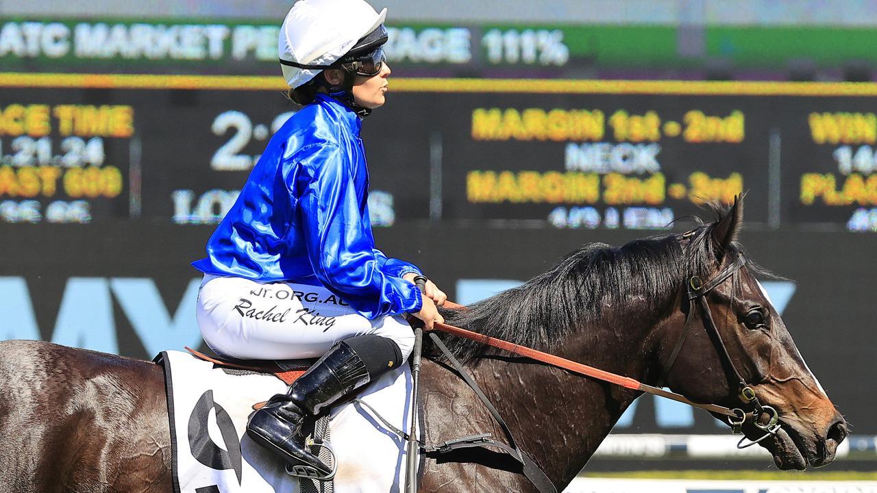 Rachel King after winning on Criaderas at Randwick. Picture: Getty Images