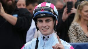 Jockey Teo Nugent. Pic: AAP.