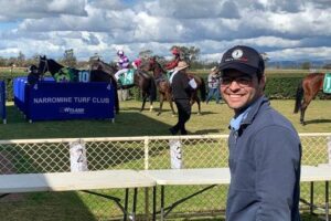 Will Freedman was all smiles after his first winner at Narromine on Sunday.