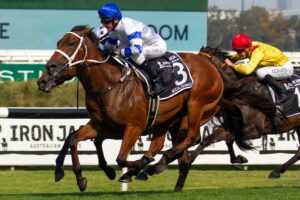 Kolding won the Golden Eagle at Rosehill on Saturday.