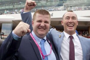 Luke Murrell and Jamie Lovett of Australian Bloodstock.