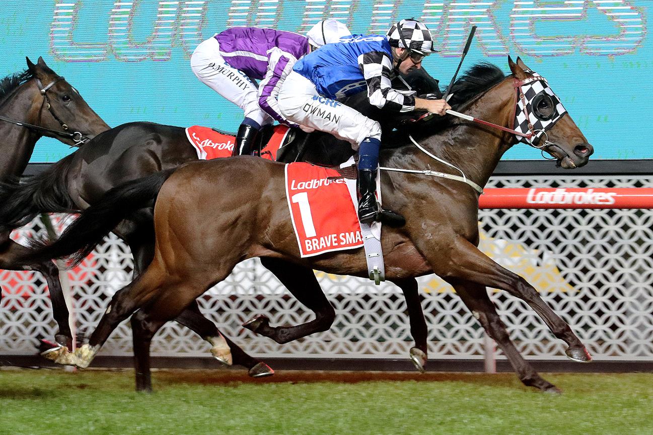 Hugh Bowman celebrated yet another Group I win in the Manikato Stakes.