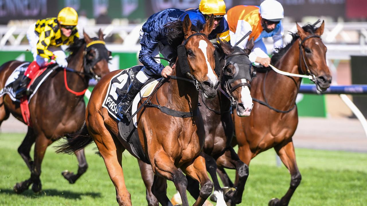 VRC Oaks winner Personal will be off the US to chase a start in the rich Breeders’ Cup carnival in November. Picture: Racing Photos via Getty Images