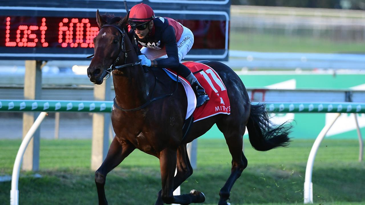 Axe wins the Benchmark 85 Handicap at Doomben on May 15 2021. Photo: Grant Peters/ Trackside Photography.