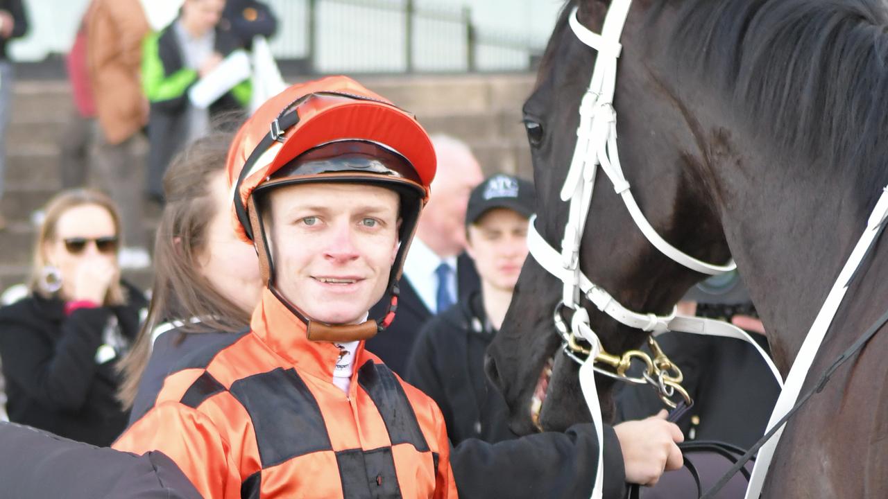 Jockey Blaike McDougall will be watching WA rival Chris Parnham over the next fews days. Photo: AAP Image/Simon Bullard