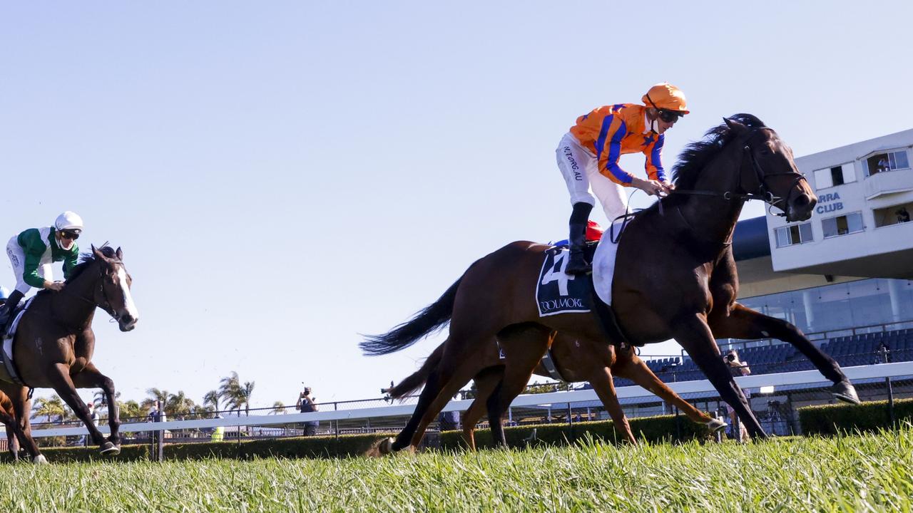 Entriviere made a statement in the Sheraco Stakes. Picture: Getty Images