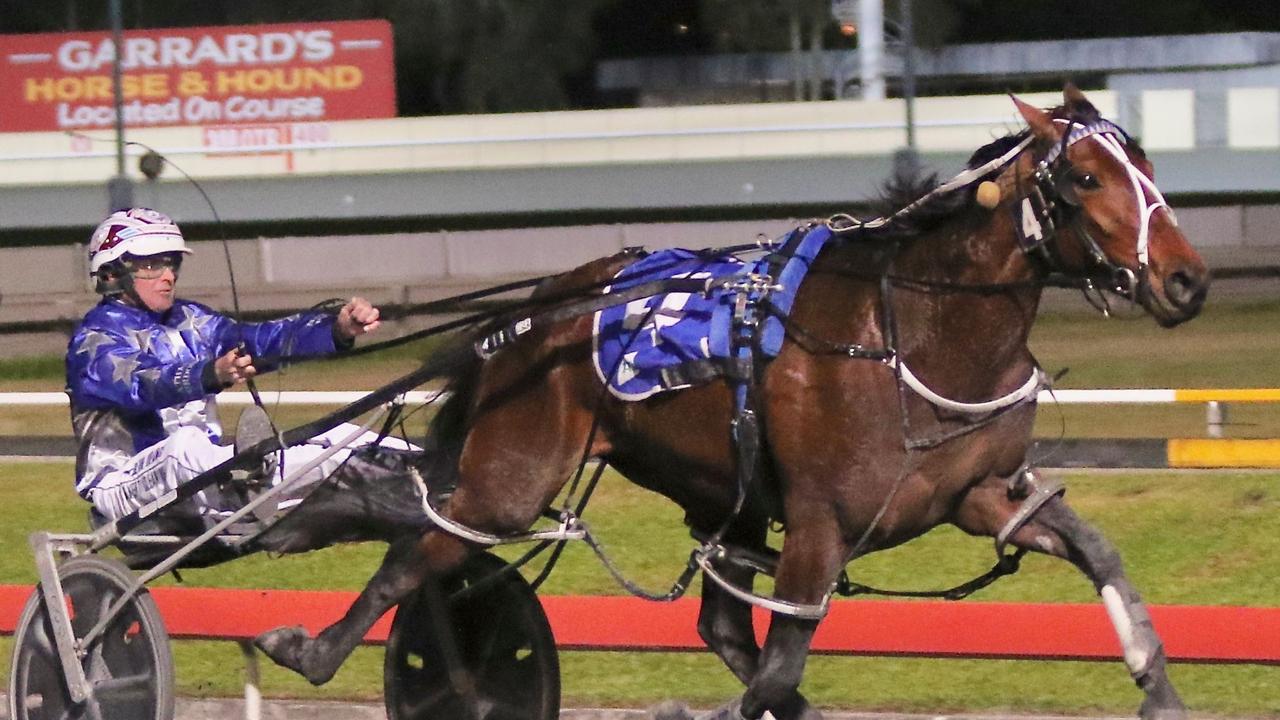 Amazing Dream winning the Blacks A Fake at Albion Park in July. Picture: Dan Costello