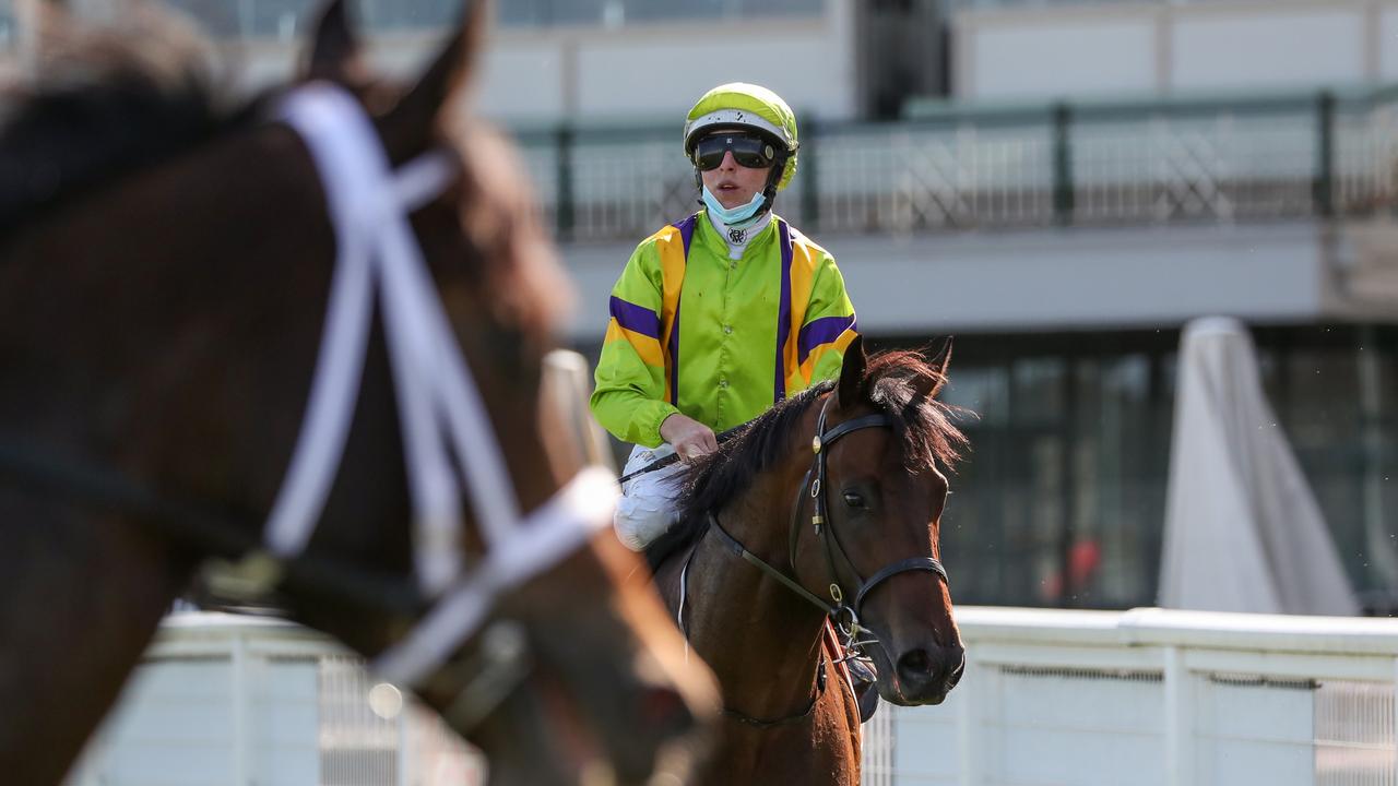 The opposition could only look on as General Beau charged home to win the Pinchapoo Plate. Picture: George Salpigtidis–Racing Photos via Getty Images