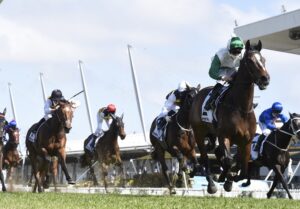 Entente taking out the Colin Stephen Quality at Rosehill on Saturday. Photo: Steve Hart.