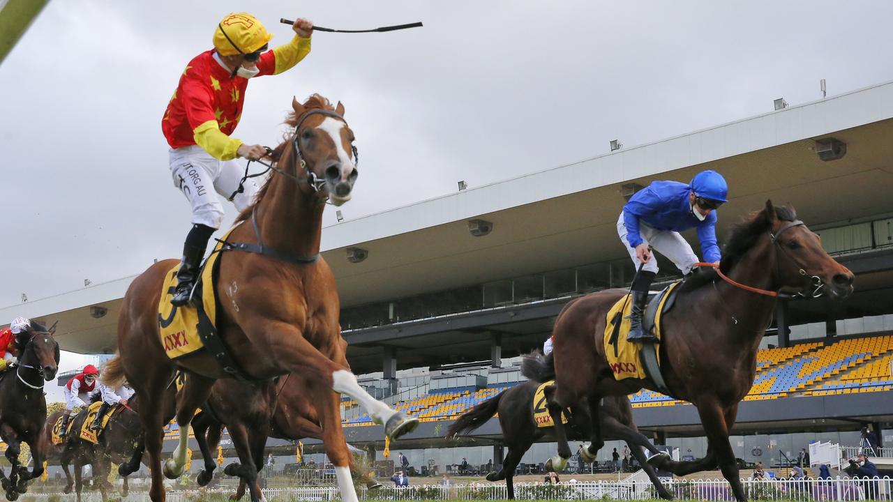 Gai Waterhouse would love for In The Congo (left) to run in The Everest if a slot became available. Picture: Getty Images