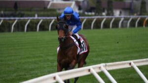 Colette on her way to the barriers for the Makybe Diva Stakes at Flemington. Picture: George Salpigtidis–Racing Photos via Getty Images