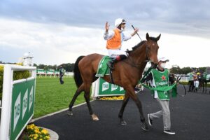 Montefilia returns to scale after winning The Metropolitan. Photo: Steve Hart.