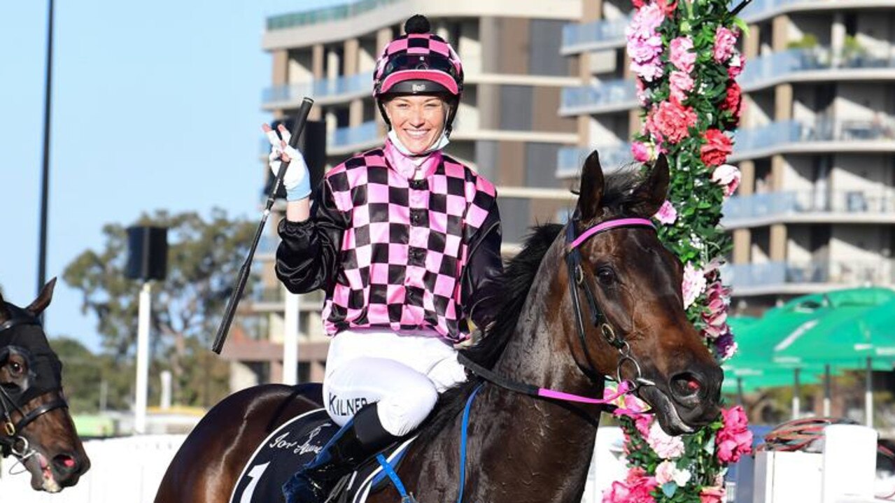 Apprentice Leah Kilner will aim for successive wins on Emerald Kingdom at Eagle Farm on Saturday. Picture: Trackside Photography