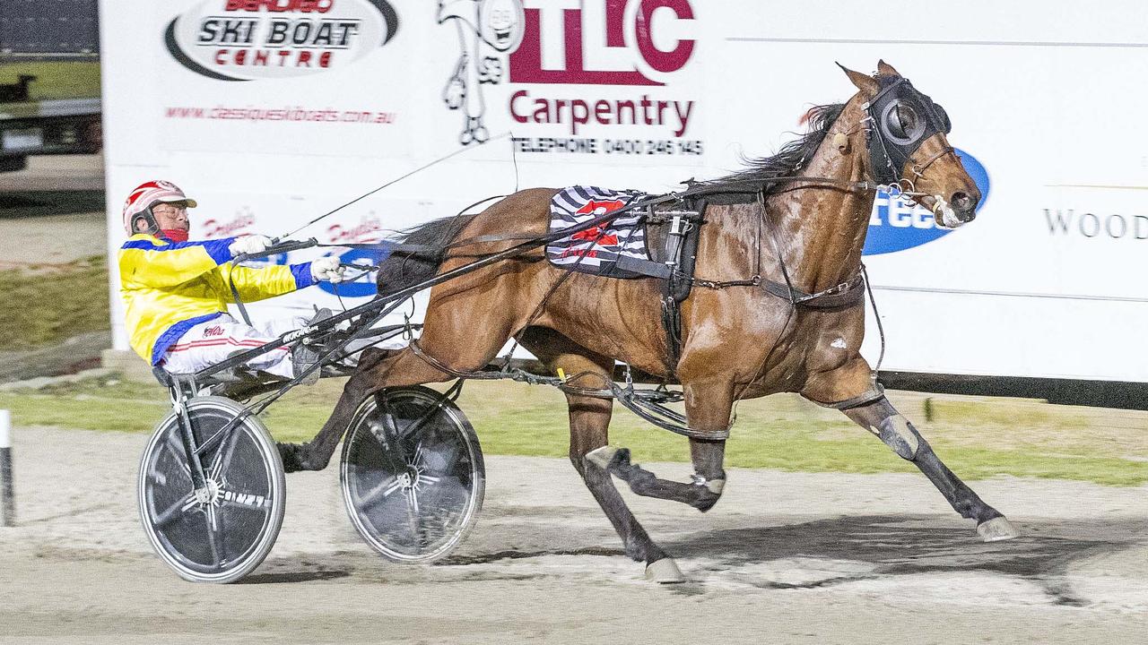 Max Delight winning the Victoria Cup.