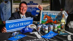 Simon Charlton with his Gytrash memorabilia at his Adelaide home. Picture: Tom Huntley