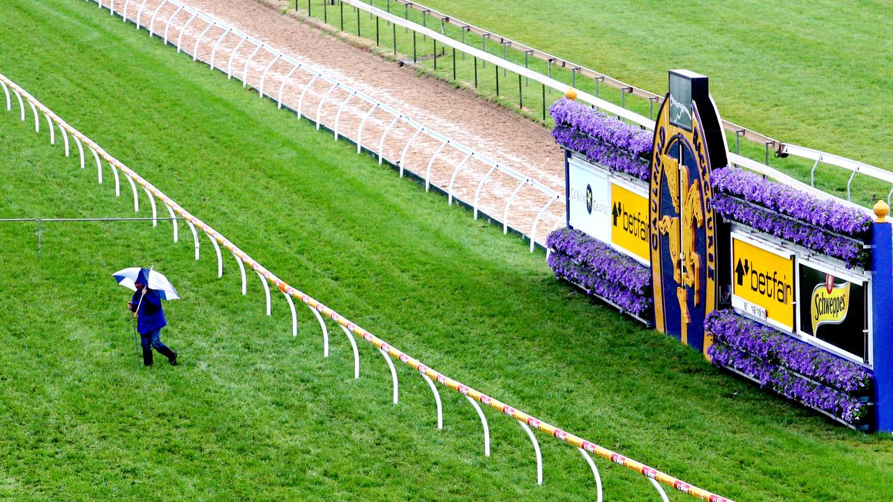 Caulfield missed the worst of the rain on Friday afternoon.