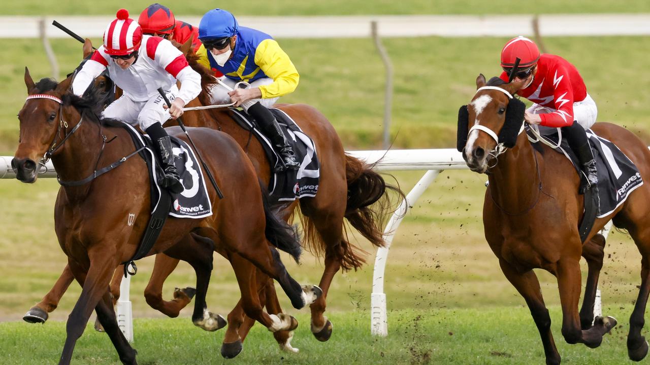 Madam Legend (left) is ready to cause an upset in the $2 million The Invitation at Randwick. Picture: Getty Images