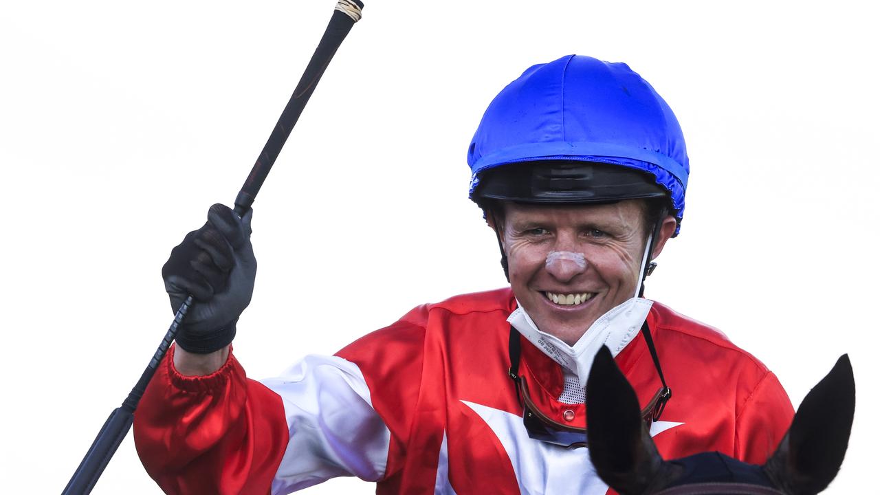 Kerrin McEvoy won The Invitation aboard Icebath on Saturday at Randwick before stewards suspended him for careless riding. Photo: Mark Evans/Getty Images.