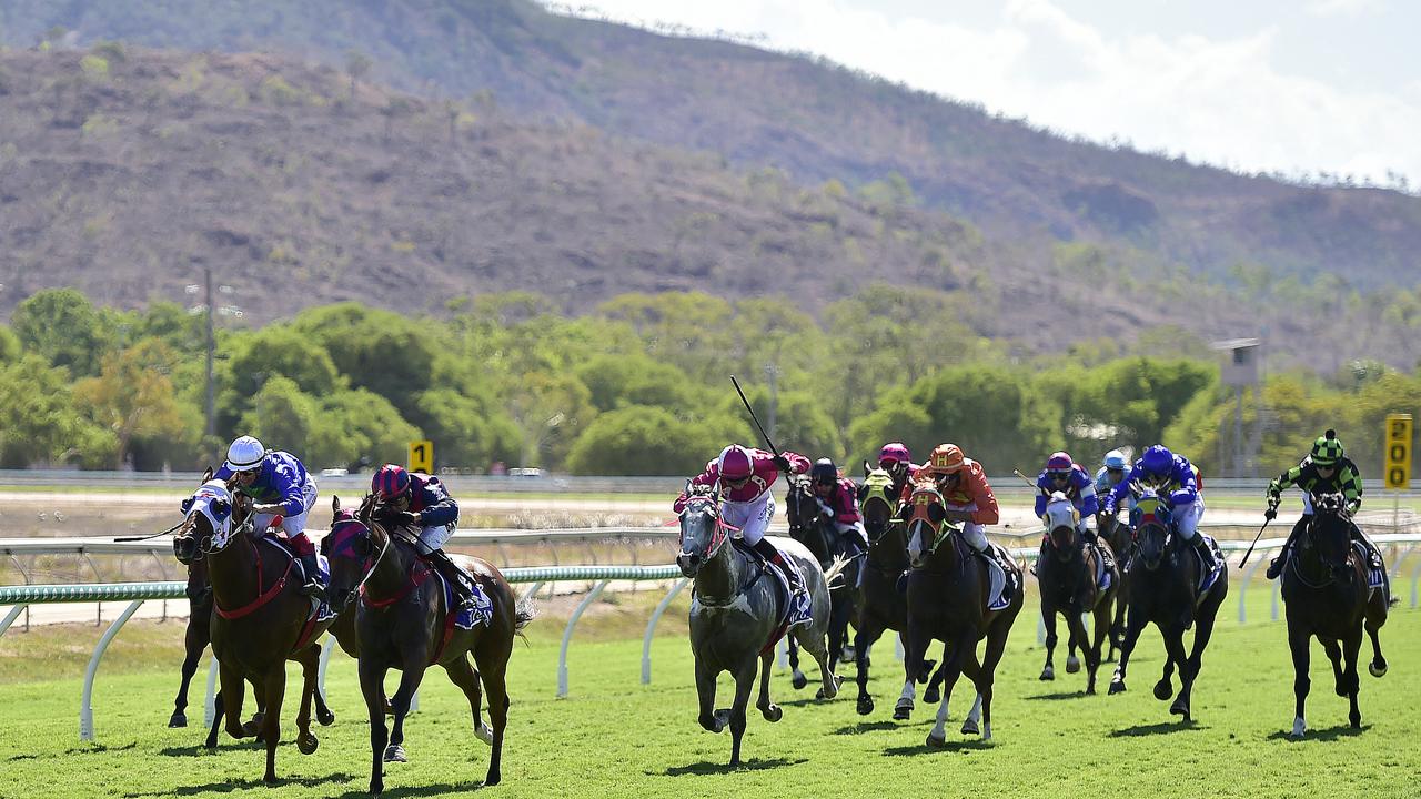 Horses race at Callaghan Park in Rockhampton. Picture: Matt Taylor.