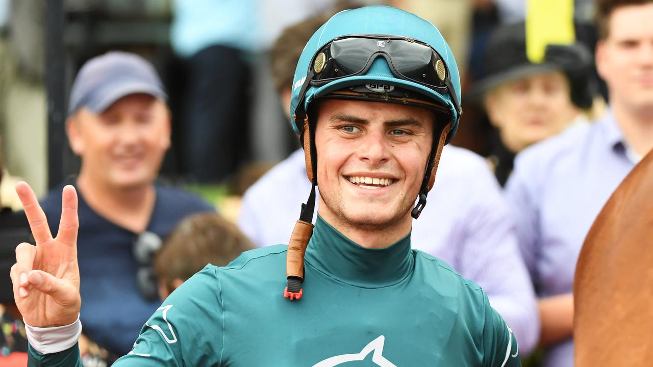 Jockey Jack Martin will get one of the biggest opportunities of his career when he rides Media Award in the Golden Eagle. Photo: AAP Image/James Ross