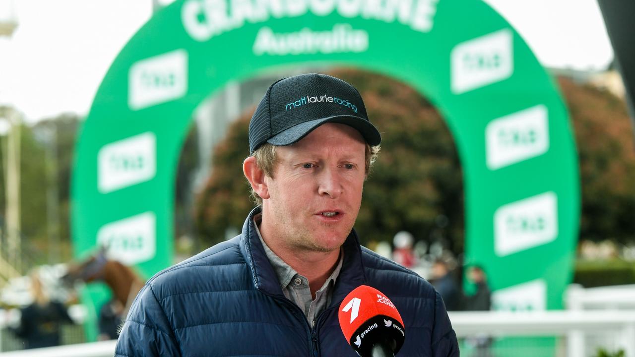 Trainer Matt Laurie will answer two charges relating to a positive swab taken from one of his runners. Picture: Racing Photos via Getty Images