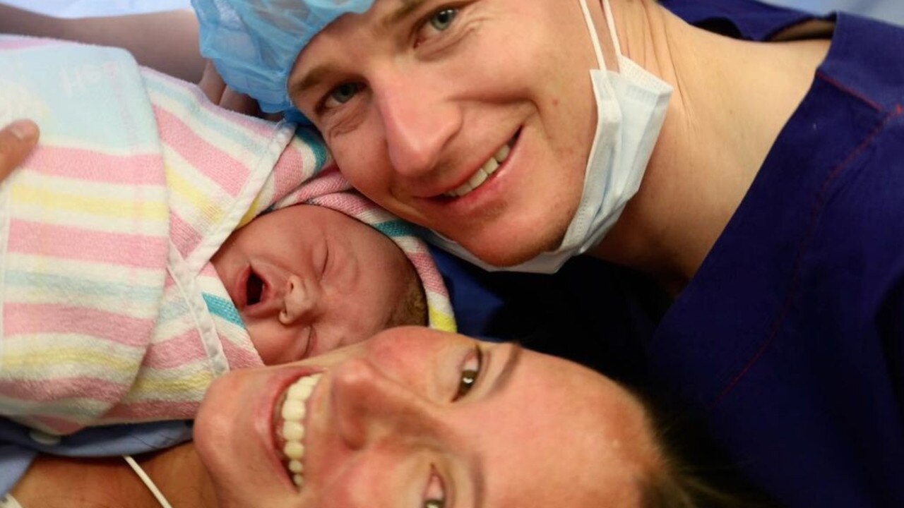 Baby joy! James McDonald and Katie Mallyon parents for first time